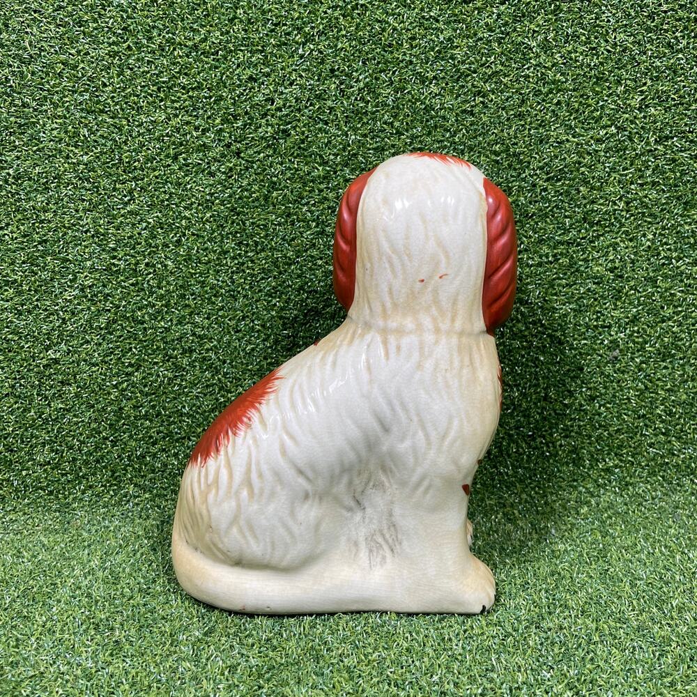 Vintage Staffordshire Red Seated Spaniel Dog Figurine - Picture 3 of 5